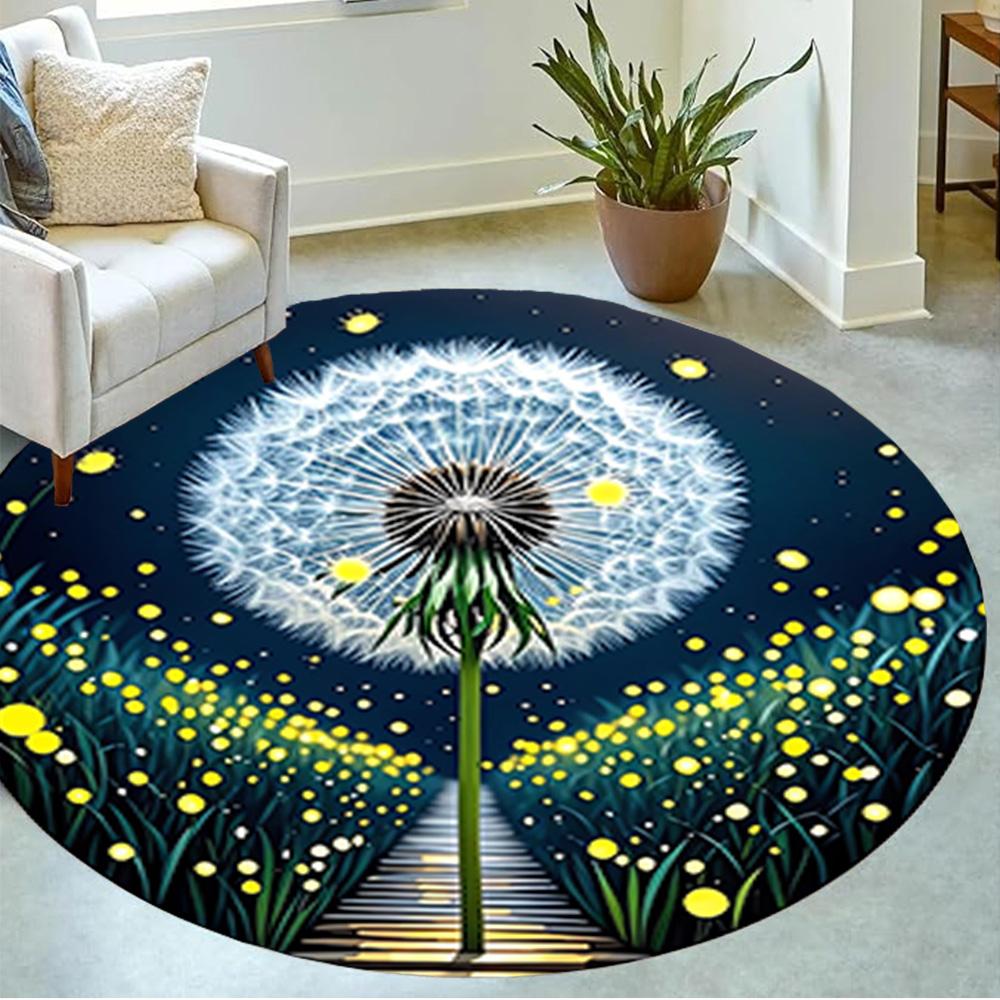 1pc home carpet dandelion design non slip office decor gift living room bedroom