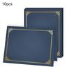 10 Pcs Black Certificate Holders Covers 9.45 for 12.6 X Diploma Inch Paper Gold