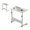 Liftable Bedside Table 60 X 40cm C Shape Metal Frame Mobile Laptop Desk for Home Sofa