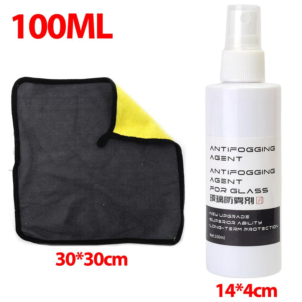 Waterproof Car Anti Fog Spray Rain Repellent Long Lasting Windshield Coating for Front/Rear/Side Windows and Mirrors with Towel