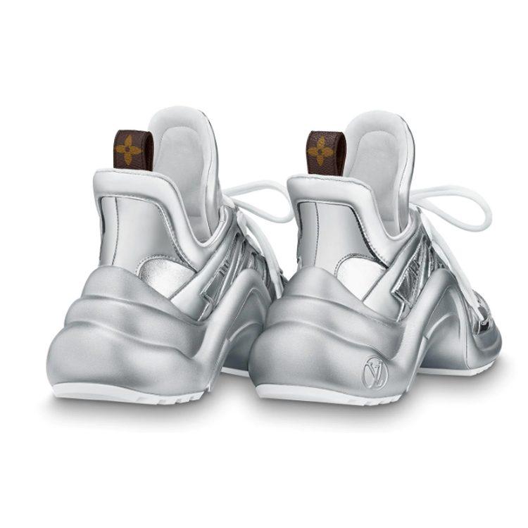 Louis Vuitton Archlight Low Top Sports Casual Shoes Women's Silver 1A67DG