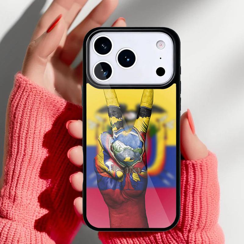 Ecuador Flag soft Phone Case for iPhone 17 16 15 14 13 Pro Max Back Cover for 12 11 Pro Coque