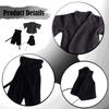 1/ Doll Costume for Figurine, Samurai Uniform, Miniature Clothes 15cm Male Dolls