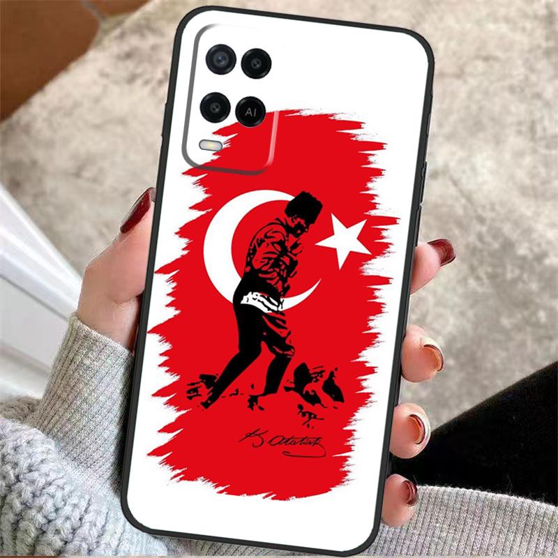 

Turkish Ataturk Flag Case For Oppo A38 A74 A94 A54 A18 A58 A78 A98 A80 A60 A40 A96 A76 A16 A15 A17 A57 A77 A5 Pro OPPO A54 5G