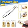 12'' Tire Inflator Hose, Tire Inflator Adapter with Presta Valve, Hose Connector for Air Compressor, High-Pressure Tube Car Motorcycle Maintenance