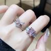 Luxury Butterfly High Sense Cold Wind Exquisite Full Diamond Zir*****Pen Ring Simple Fashion Ring