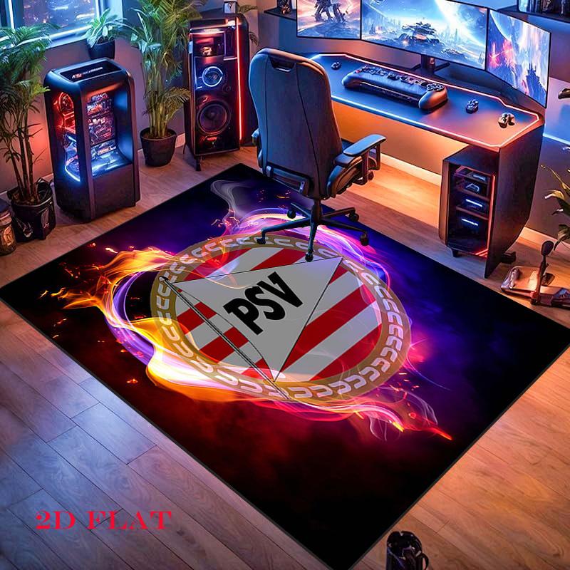 PSV Eindhoven Carpet Rug for Living Room Bedroom Home Sofa Decoration,Kids Play Nonslip Floor Mat