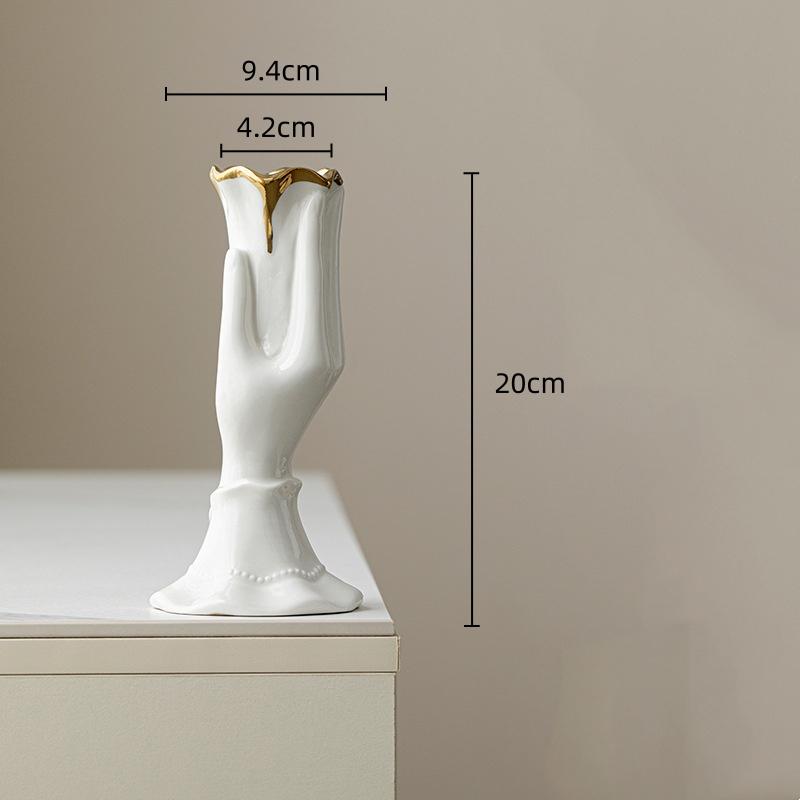 

Ceramic Vase Creative Ice Cream Ornament Sweet Cone Flower Vase Flower Arrangement Accessories Home Decoration FlowerPot