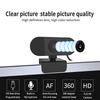 1080P Computer Camera with Microphone Desktop USB Webcam   Drive for Video Call(Black )