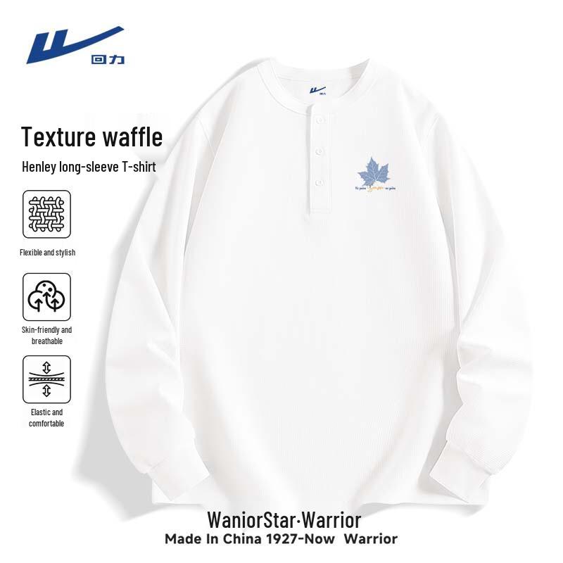 Warrior Men s Loose Fit Waffle Knit Long-Sleeve Tee XL