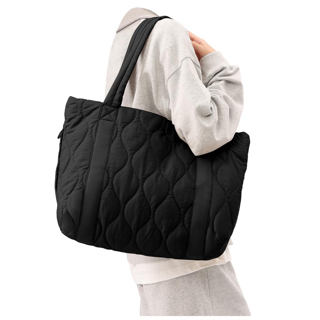 Women's Tote Bag Shoulder Bag Sewing Thread Large Capacity Fashion Advanced Sense Handbag Practical Female's Commuter Laptop Bag
