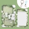 Ins Style Flower Card Holder Abs Student Card Meal Card Subway Card Bus Card Pick-Up Card Anti-Lost Hard Shell Card Holder