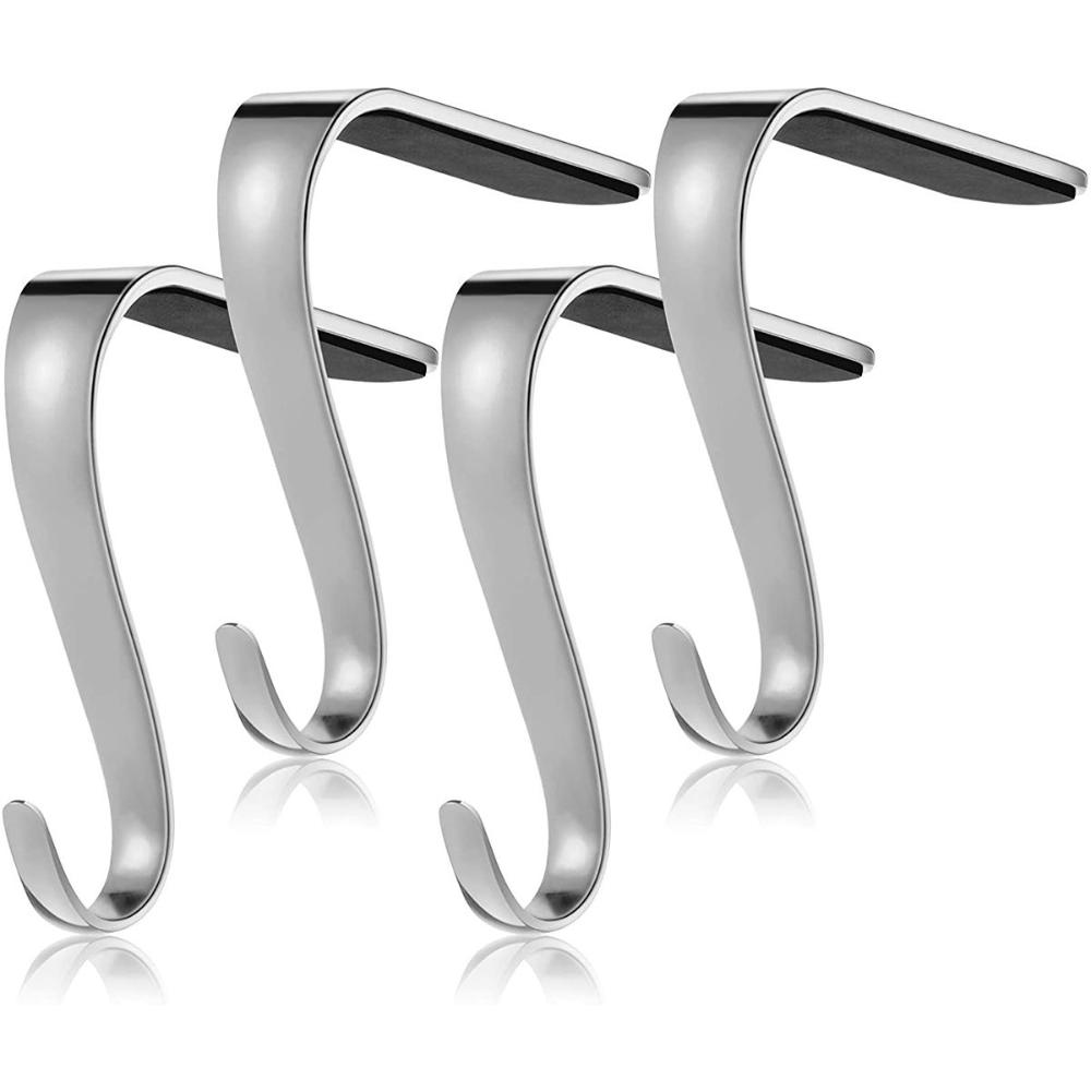 Multifunctional Metal Grips Garland Mantel Hooks Christmas Stocking Holders Stockings Clip Hanger