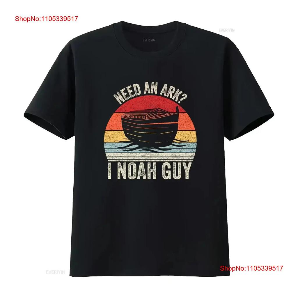 Retro Braucht eine Arche I Noah Typ T-Shirt Christliche s Wortspiel Lustig Größe 5XL Vintage Gewaschen Bequem