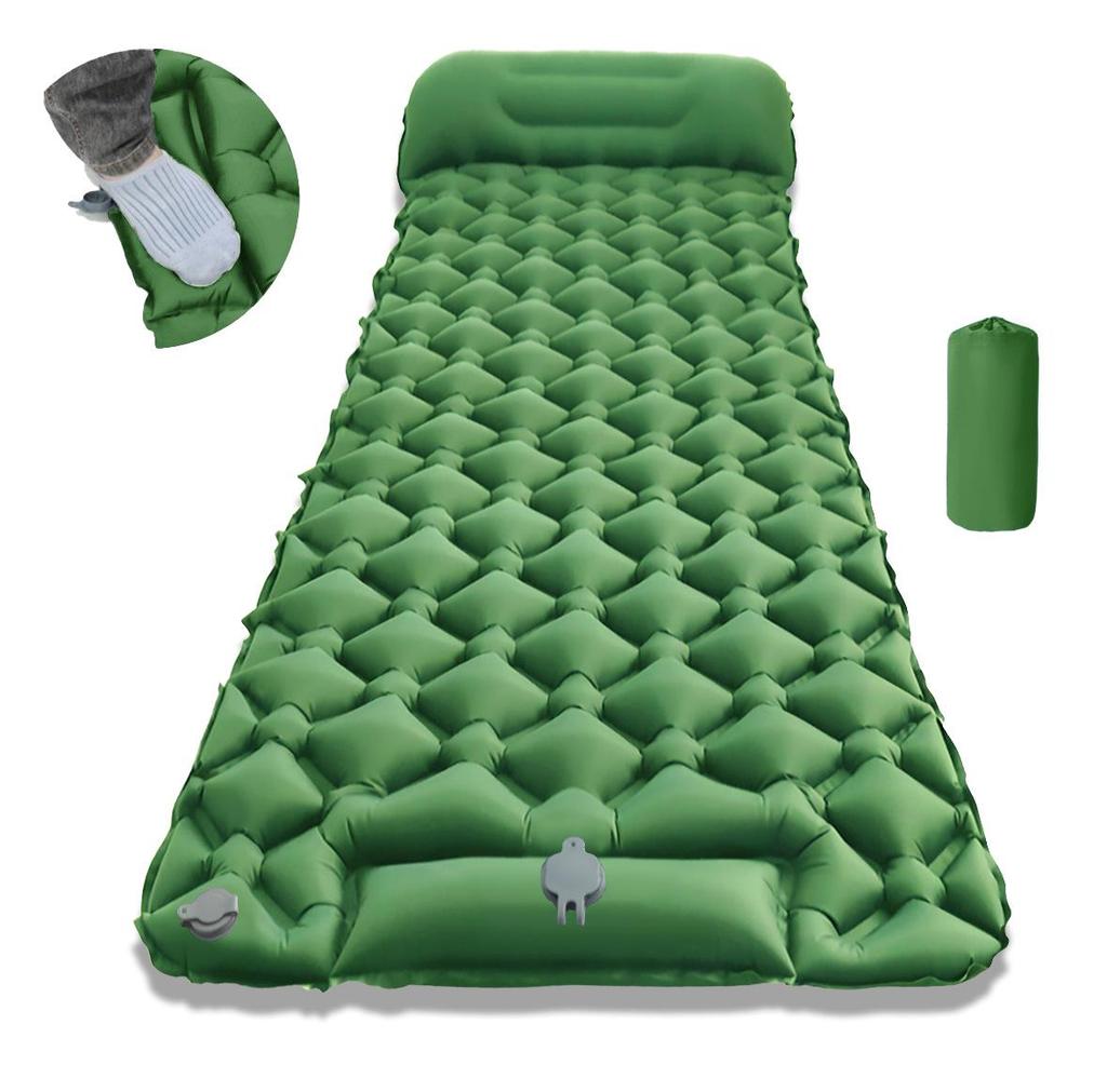 LT-88 Foot Pump Inflatable Ultra-light TPU Sleeping Pad for Camping & Outdoors