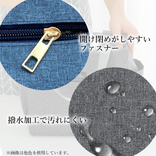 Remarks Japan Lunch Bag, Insulated, Black, Water-Repellent, Fits Lunch Boxes and Drinks, Large Capacity, Insulated, Solid Color, Stylish