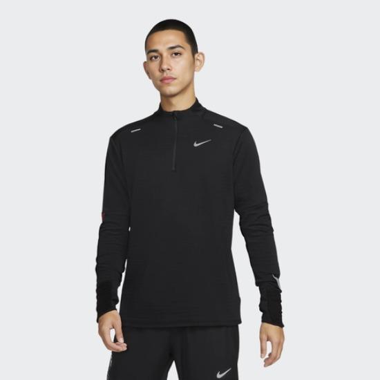 Nike Printed Logo Stand Collar Long Sleeve T-Shirt DD5663-010