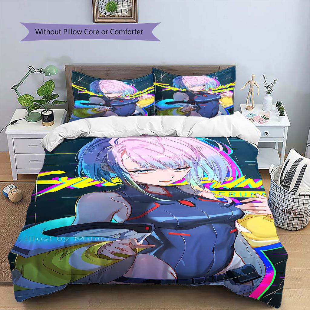 Lucyna Kushinada Pattern Bedding,Quilt Set Quilt Cover Pillowcase Home Birthday Gift(1 * duvet cover + 2 * pillowcase, without core)
