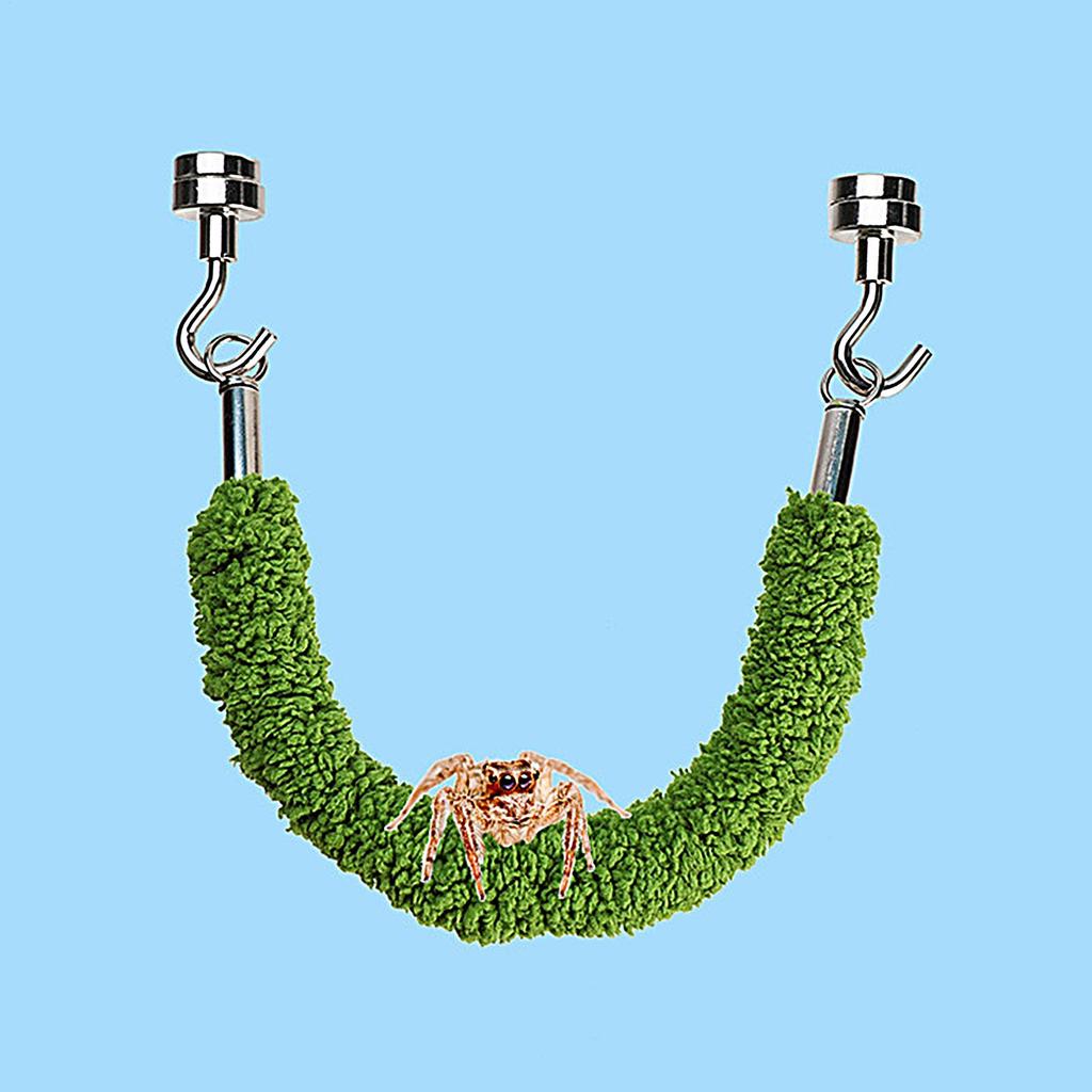 Jumping Spider Bridge Hermit Crab Climbing Enclosure Bridge Swings Spider/Gecko Jumping stand Climbing ladder for Terrarium