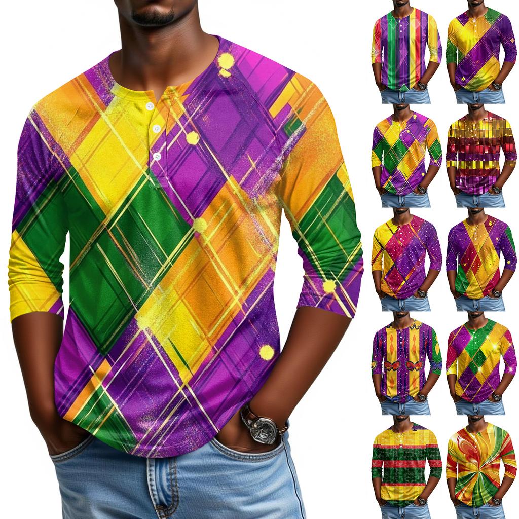 Men's Raglan Sleeve Three-quarter Sleeve Top