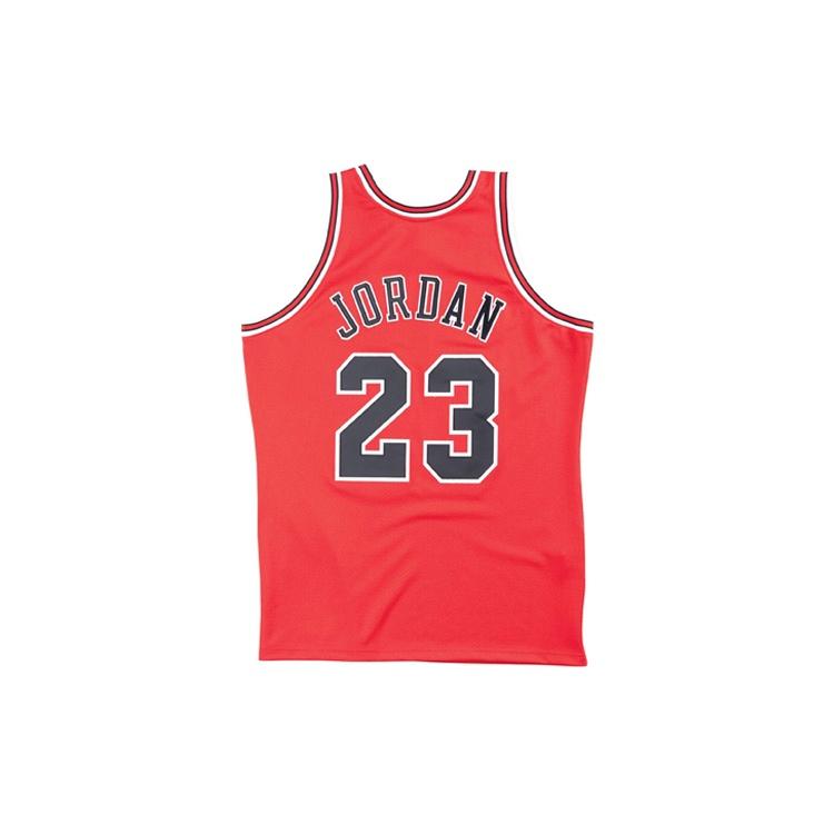 Mitchell & Ness NBA Authentisches Trikot Chicago Bulls Auswärts Finals 1995-96 Michael Jordan 'Rot' Herren AJY4GS18075-CBUSCAR95MJO