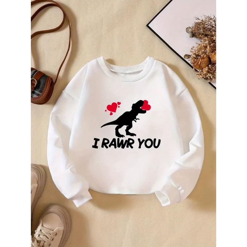 Kids Sweatshirt Round Neck Sweatshirt Creative Letter Pattern Fashionable Casual Sports Shirt Suitable for Daily Party Vacation Gifts