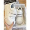 Little white shoes, white Velcro sports and leisure shoes, children's new bread women's shoes, thick-soled heightening board shoes