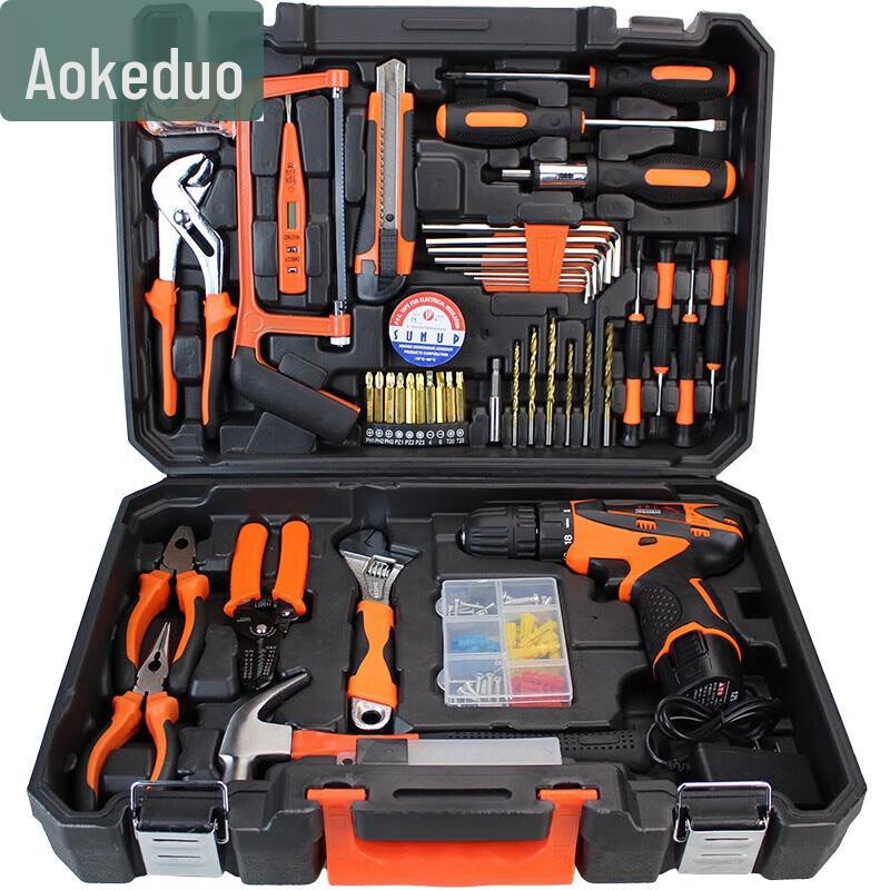Aokedu Cordless Drill & Hardware Tool Set