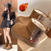 Women's thick-soled winter lightweight warm fur integrated padded snow boots non-slip wear-resistant casual sneakers cotton boots