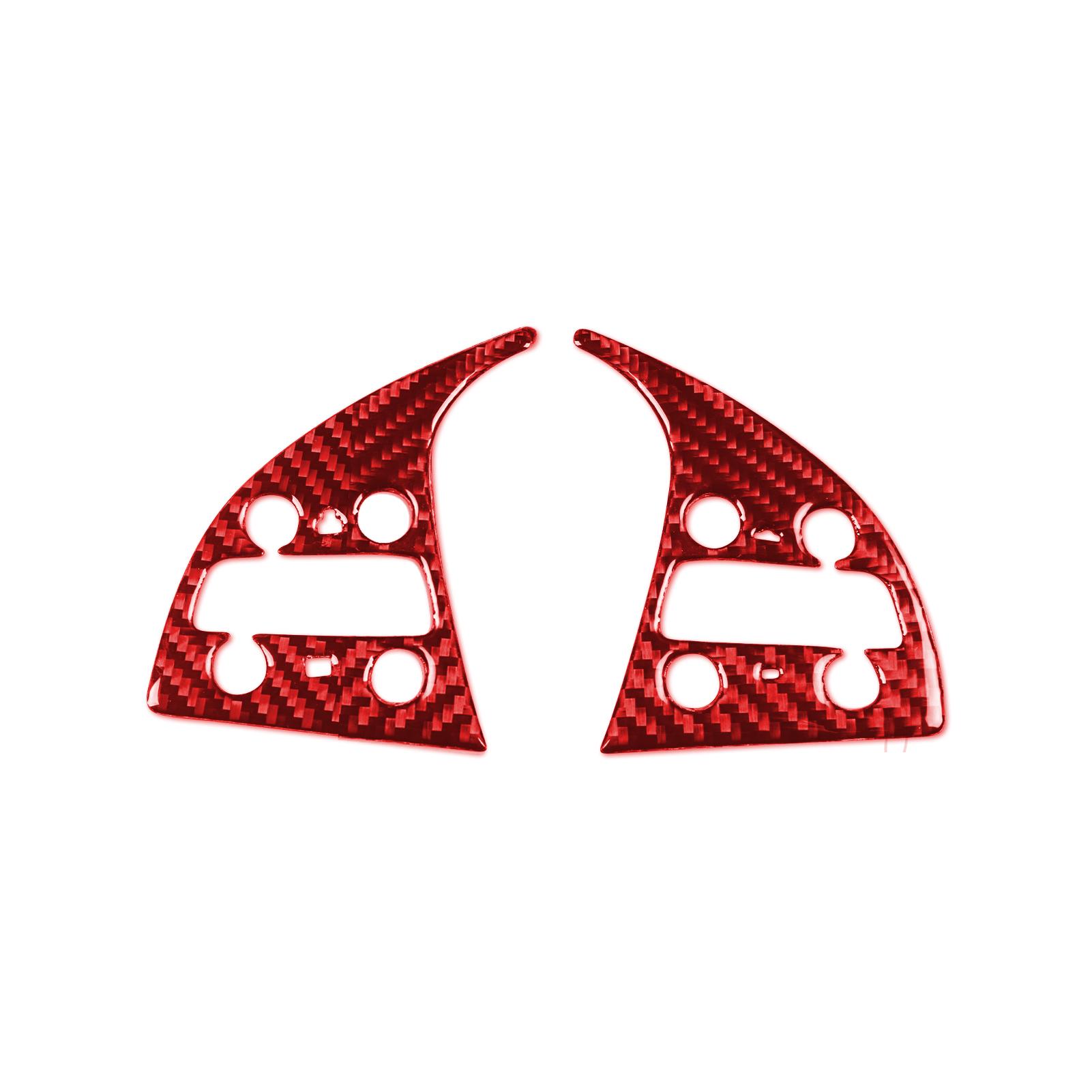 

Для Cadillac ATS 2013-седан аксессуары автомобиля углеродное волокно внутренняя наклейка на руль с кнопками на панели red B