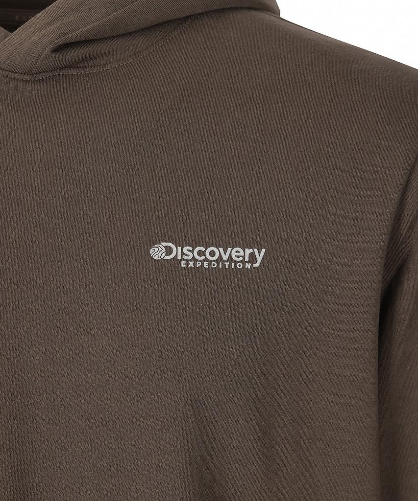 DISCOVERY EXPEDITION Men'S Hooded Long-Sleeve T-Shirt (Brown)