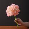 Reusable Hydrangea Artificial Flowers Bouquet Realistic Look Faux Flower Silk Flower  Home Ornament