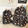 Bear Print Large Capacity Backpack Children Book Bag Cute Student Schoolbag