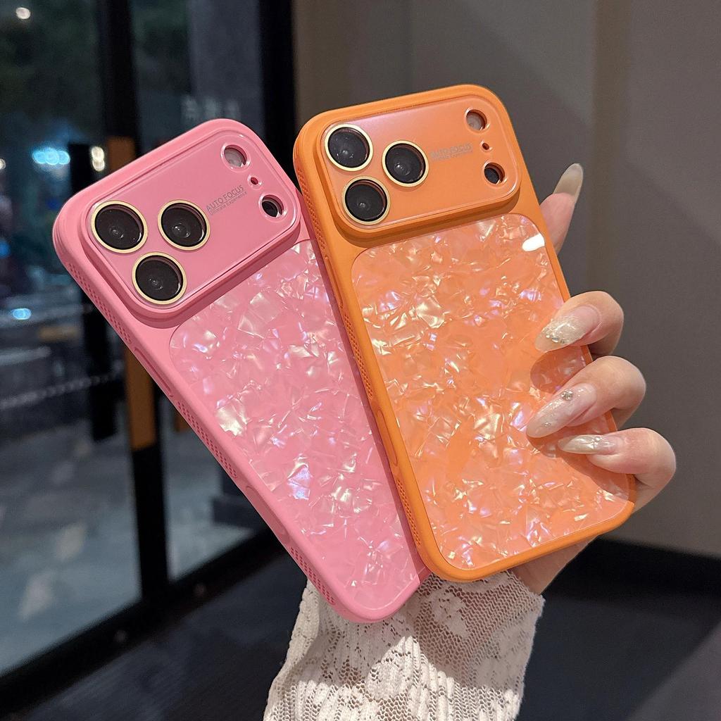 Large Shell Texture Full Coverage Phone Case for Apple Pro Max - Drop-Proof and High-End Feel Protective Case
