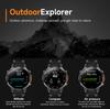 SACOSDING Smart Watch Men Outdoor Sports GPS Positioning Flashlight Altitude Air Pressure BT Calling Health Monitoring Smartwatch