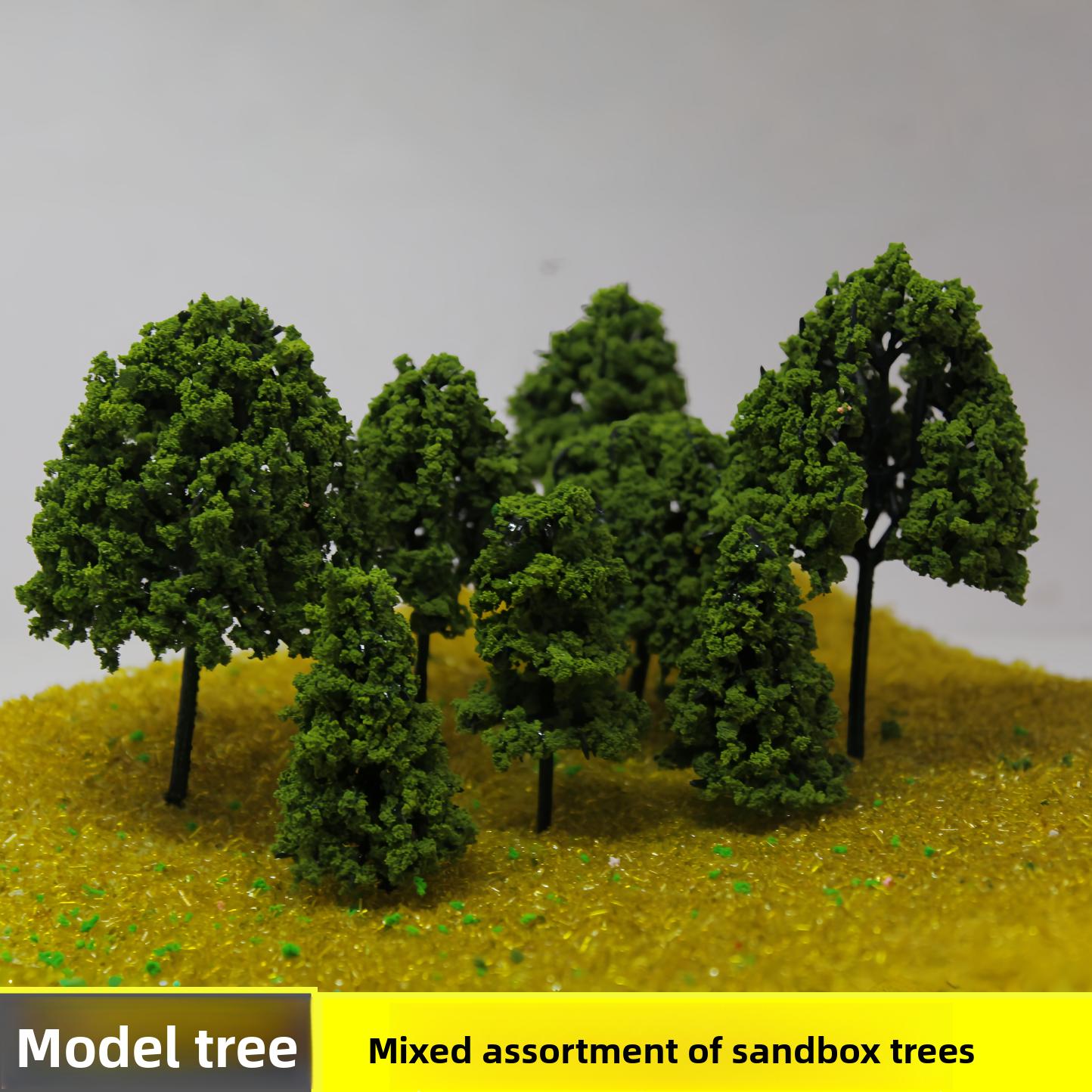 

5-10Cm Miniature Pine Trees Model Green Scenery For Railway Sand Table Layout Diy Building Landscape