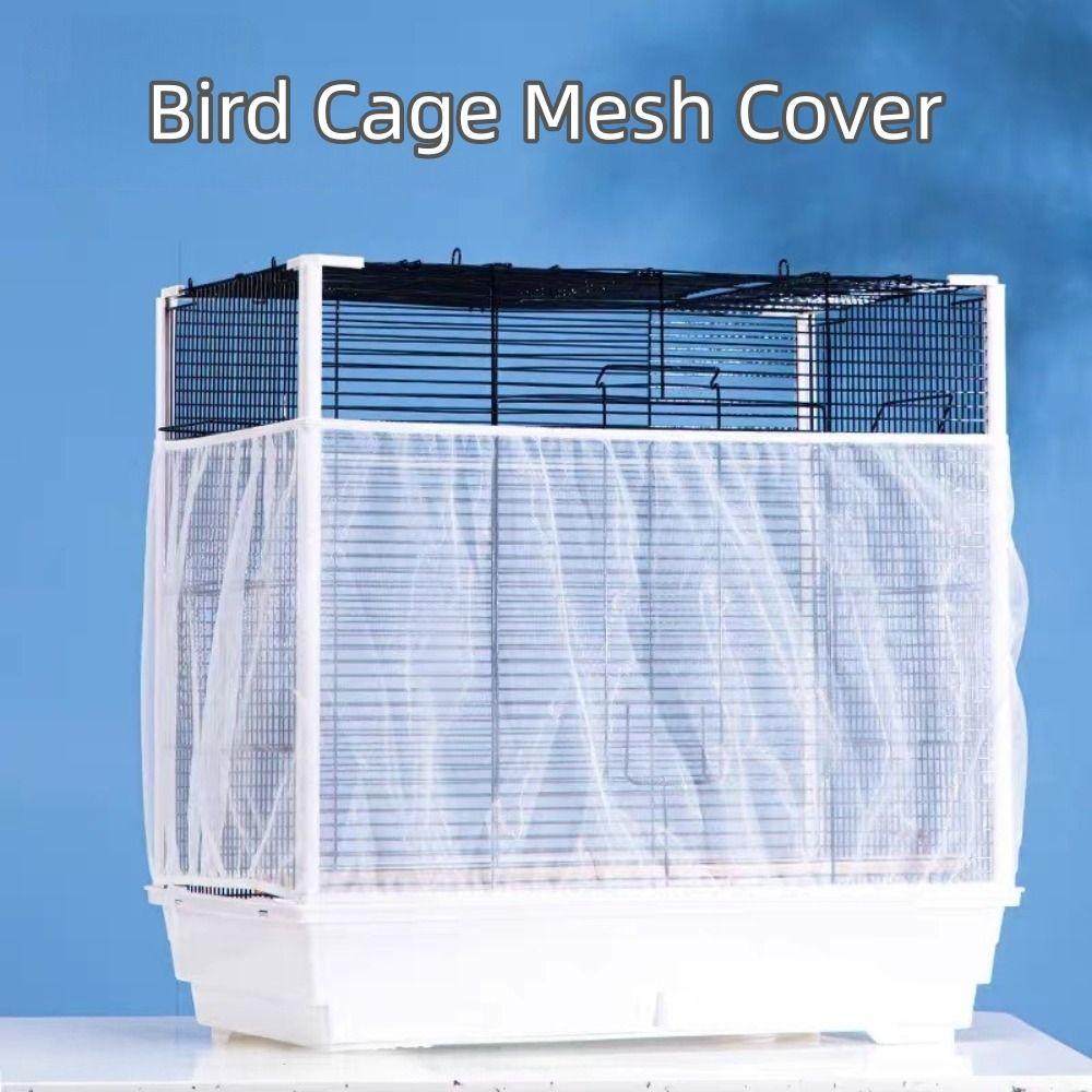 5pcs Elastic Bird Cage Cover Universal Anti Splash Guard New Carrot Cage Mesh Net  Pet Protection