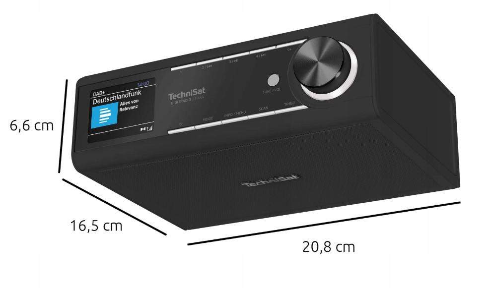 TechniSat DIGITRADIO 23 ASA DAB+ FM Bluetooth Under-Cabinet Kitchen Radio