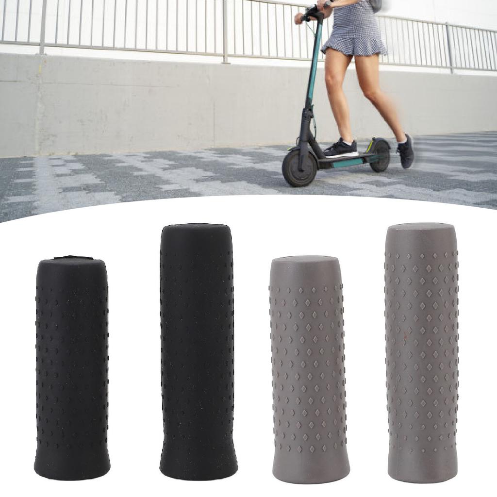 1 Pair Handlebar Grip Convex Particle Design Non Slip Comfortable Electric Scooter Handlebar Grip Re