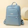 Einfarbiger PU-Rucksack Studenten-Schultasche Damen Rucksack mit großem Fassungsvermögen