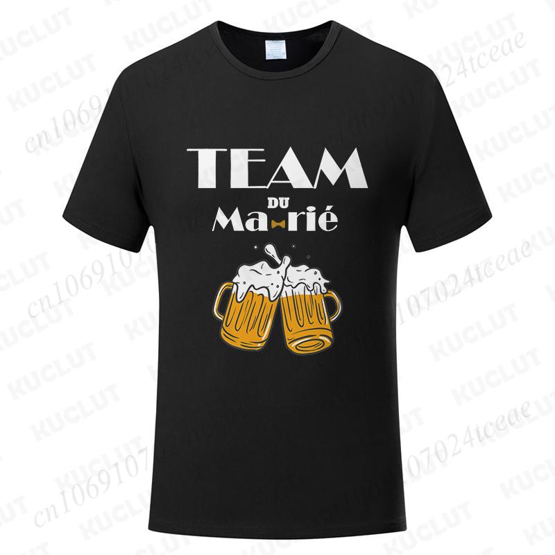 French Boyfriend Bachelor Party Tshirt Single Wedding Graphic Oversized Y2k Tops Evg Team Groomsman Tees Future Groom Man Shirt