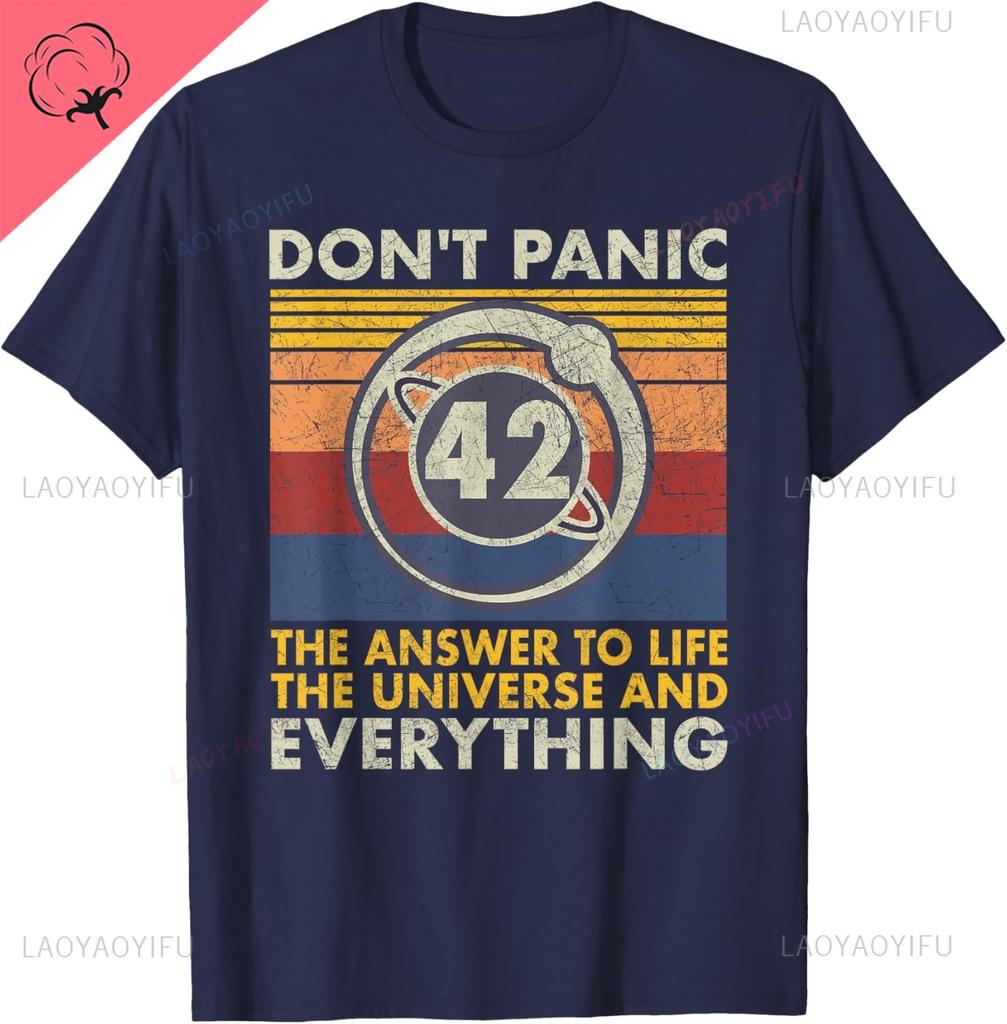 Risposta alla Vita all'Universo e a Tutto 42 È il Significato della Vita Maglietta Abbigliamento Personalizzato Streetwear Cotone Unisex Magliette
