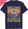 Risposta alla Vita all'Universo e a Tutto 42 È il Significato della Vita Maglietta Abbigliamento Personalizzato Streetwear Cotone Unisex Magliette