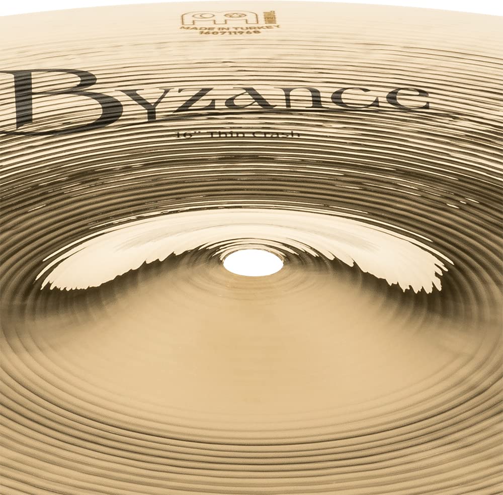 MEINL Byzance Brilliant Series Crash Thin Crash Cymbal, 16" B16TC-B