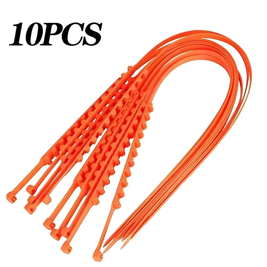 10-50PCS Anti Skid Snow Chains Car Winter Tire Chains Double Grooves Emergency Outdoor Snow Tire Wheels Protector Accessories