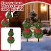 Snowman Christmas Tree Ground Plug, Suitable For Bedroom Courtyard Garden Decoration