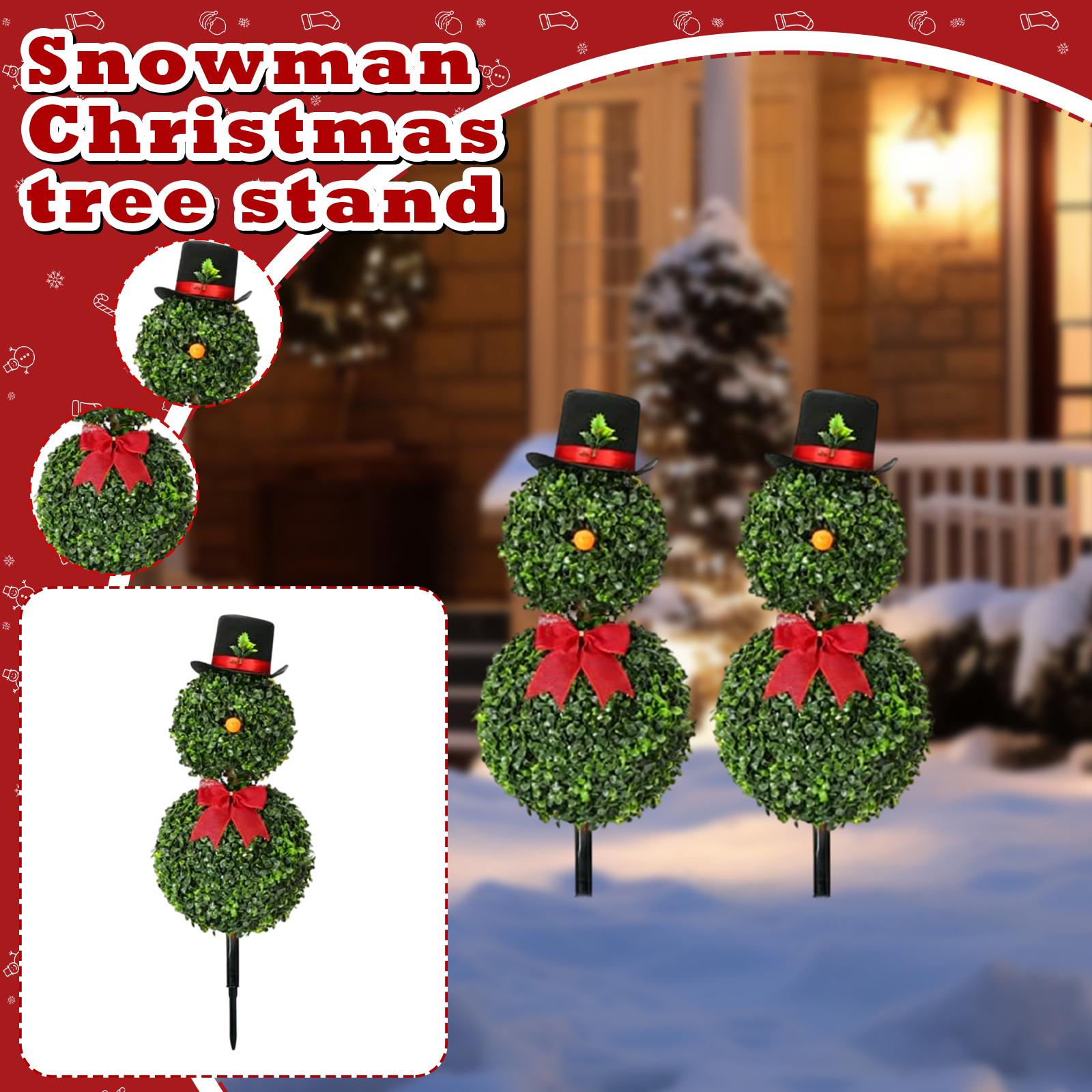 

Snowman Christmas Tree Ground Plug, Suitable For Bedroom Courtyard Garden Decoration One Size
