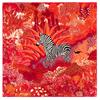 Manual Hand Rolled Twill Silk Scarf Women Timpani Print Square Scarves Echarpes Curled Foulards Femme Wrap Bandana Hijab 90CM