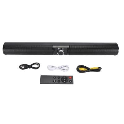 Bluetooth 5.3 Soundbar 20W 3D Stereo Sound Subwoofer Speaker with RGB Ambient Light for Home