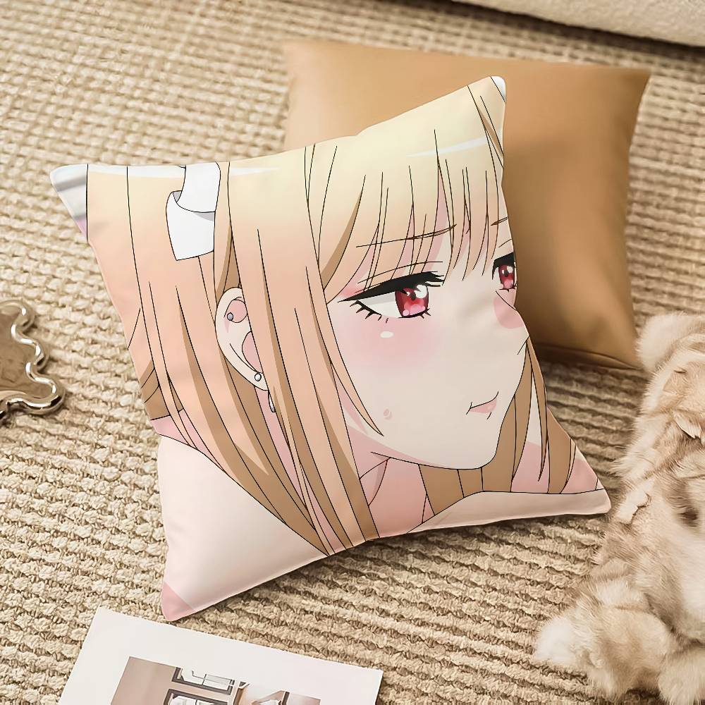 Marin Kitagawa Anime Pillow Case Anti-dustmite Invisible Zipper Sofa Bed